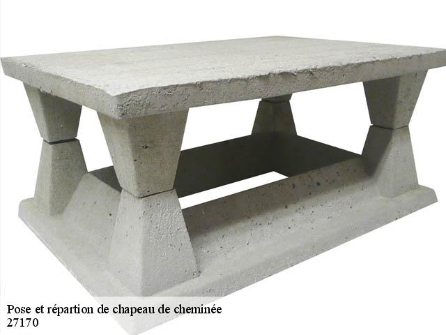 Pose et répartion de chapeau de cheminée 27170